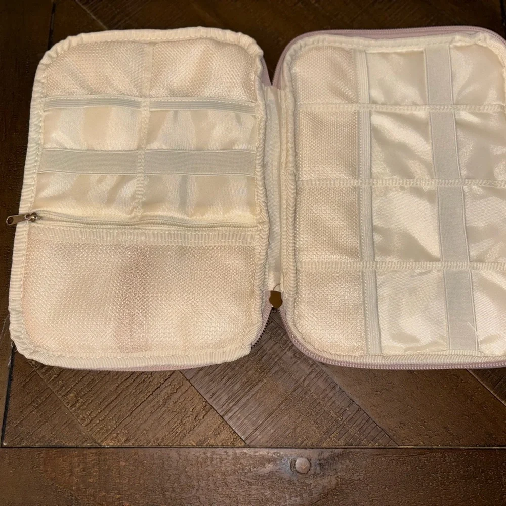 New Quilted Pink Cord Travel Bag